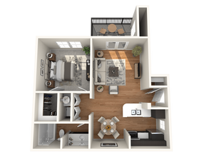 A2 - 673 Sq. Ft. 0324 floor plan